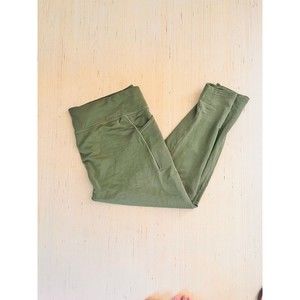 WoolX McKenna Pocket Leggings Green Merino Wool Base Layer Ski Winter Size 2X